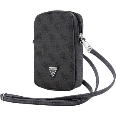 Sac à Main Guess PU Noir-Gris avec Logo Triangulaire - Accessoire Téléphone - Publicité Sac à Main Guess PU Noir-Gris avec Logo Triangulaire - Accessoire Téléphone - Publicité