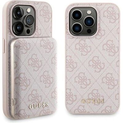 Guess iPhone 14 Pro 6,1" Coque rigide + Powerbank 5000mAh Rose - Set d'accessoires pour smartphone - Publicité Guess iPhone 14 Pro 6,1" Coque rigide + Powerbank 5000mAh Rose - Set d'accessoires pour smartphone - Publicité