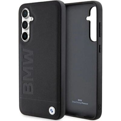 Coque Smartphone BMW S23 FE Hot Stamp en Cuir - Noir Coque Smartphone BMW S23 FE Hot Stamp en Cuir - Noir