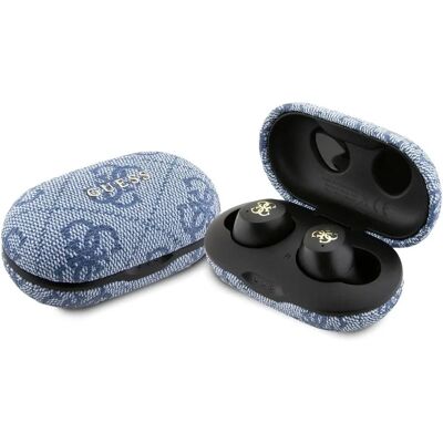 Guess Cuffie Bluetooth Wireless - Schermo Tattile ENC 4G Blu Guess Cuffie Bluetooth Wireless - Schermo Tattile ENC 4G Blu