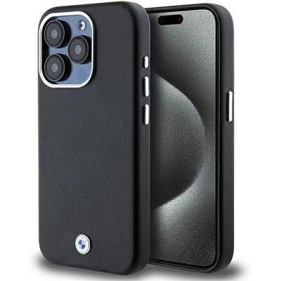 Coque BMW iPhone 15 Pro Signature Métal MagSafe Noire Coque BMW iPhone 15 Pro Signature Métal MagSafe Noire