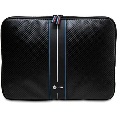 BMW Sleeve BMCS16COMSCAKL - 16 inch Notebook Sleeve Black Blue Stripes BMW Sleeve BMCS16COMSCAKL - 16 inch Notebook Sleeve Black Blue Stripes