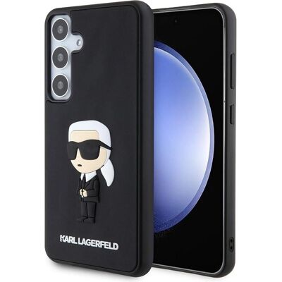 Karl Lagerfeld Schwarze 3D Gummi S24 Plus Handyhülle - Handyhülle Karl Lagerfeld Schwarze 3D Gummi S24 Plus Handyhülle - Handyhülle