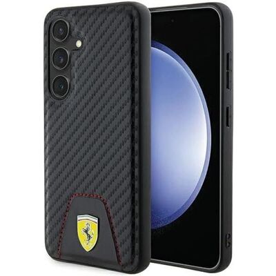 Ferrari Stoßfeste Carbon-Design Hülle für Samsung S24 Ferrari Stoßfeste Carbon-Design Hülle für Samsung S24