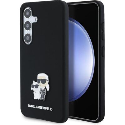 Coque rigide en silicone noir Karl Lagerfeld S921 - Samsung Galaxy S24 - Publicité Coque rigide en silicone noir Karl Lagerfeld S921 - Samsung Galaxy S24 - Publicité