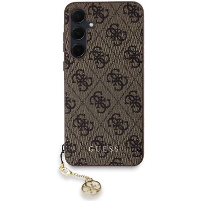 Guess Galaxy A35 5G Hülle mit Anhänger - Braun Guess Galaxy A35 5G Hülle mit Anhänger - Braun