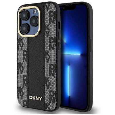 DKNY iPhone 15 Pro Max Hülle - Stoßfest, MagSafe-kompatibel, Karomuster DKNY iPhone 15 Pro Max Hülle - Stoßfest, MagSafe-kompatibel, Karomuster