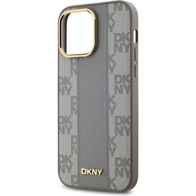 DKNY DKHMP14XPCPVSLE iPhone 14 Pro Max 6,7" Beżowy Skórzany Wzór Kratki Mag - Etui na Smartphone DKNY DKHMP14XPCPVSLE iPhone 14 Pro Max 6,7" Beżowy Skórzany Wzór Kratki Mag - Etui na Smartphone