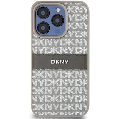 DKNY Beiger iPhone 14 Pro Max Hardcase - Streifen & Logo DKNY Beiger iPhone 14 Pro Max Hardcase - Streifen & Logo