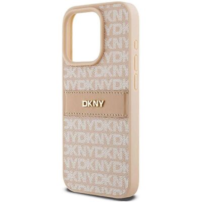 DKNY iPhone 14 Pro Max Pink Leder Case DKNY iPhone 14 Pro Max Pink Leder Case