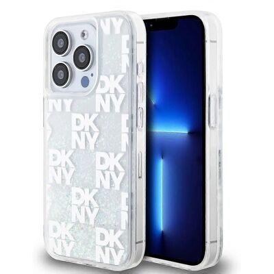 DKNY Liquid Glitter Siliconen Case voor iPhone 15 Pro - Telefoonhoesje DKNY Liquid Glitter Siliconen Case voor iPhone 15 Pro - Telefoonhoesje