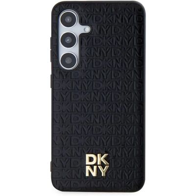 Černé kožené vzorové MagSafe kryt od DKNY - Kryt na telefon Černé kožené vzorové MagSafe kryt od DKNY - Kryt na telefon