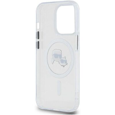 Karl Lagerfeld K&CH Köpfe Metallrahmen MagSafe Hülle für iPhone 15 Pro Max Karl Lagerfeld K&CH Köpfe Metallrahmen MagSafe Hülle für iPhone 15 Pro Max
