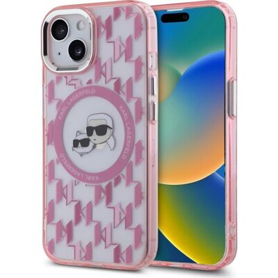 Ροζ Θήκη Karl Lagerfeld για iPhone 15 - Κάλυμμα Smartphone Ροζ Θήκη Karl Lagerfeld για iPhone 15 - Κάλυμμα Smartphone