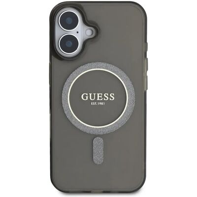 Guess iPhone 16 6,1" Hardcase MagSafe - Schwarz Guess iPhone 16 6,1" Hardcase MagSafe - Schwarz