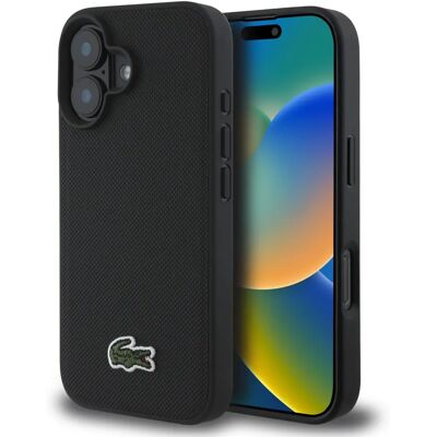 Coque Rigide Noire Lacoste iPhone 16 - Étui Smartphone - Publicité Coque Rigide Noire Lacoste iPhone 16 - Étui Smartphone - Publicité