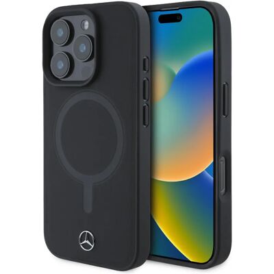 Coque Mercedes iPhone 16 Pro en Cuir avec MagSafe - Accessoire Smartphone Coque Mercedes iPhone 16 Pro en Cuir avec MagSafe - Accessoire Smartphone
