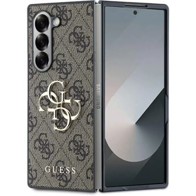 Guess Leder 4G Metall Logo Hülle für Samsung Galaxy Z Fold6 Guess Leder 4G Metall Logo Hülle für Samsung Galaxy Z Fold6
