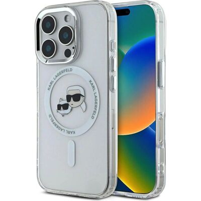 Coque Karl Lagerfeld pour iPhone 16 Pro en cadre métallique Magsafe - Publicité Coque Karl Lagerfeld pour iPhone 16 Pro en cadre métallique Magsafe - Publicité