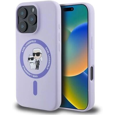 Karl Lagerfeld Lila/Purple iPhone 16 Pro Silikonhülle - Smartphone Zubehör Karl Lagerfeld Lila/Purple iPhone 16 Pro Silikonhülle - Smartphone Zubehör