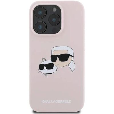Karl Lagerfeld Pink iPhone 16 Pro Max Silikonhülle - MagSafe Karl Lagerfeld Pink iPhone 16 Pro Max Silikonhülle - MagSafe