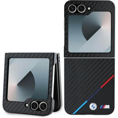 Étui BMW Carbon Tricolore avec MagSafe pour Samsung Galaxy Z Flip6 - Coque dure Étui BMW Carbon Tricolore avec MagSafe pour Samsung Galaxy Z Flip6 - Coque dure