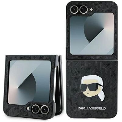 Kryt Karl Lagerfeld Samsung Galaxy Z Flip6 - Monogram Saffiano Kryt Karl Lagerfeld Samsung Galaxy Z Flip6 - Monogram Saffiano