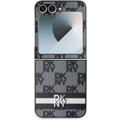 DKNY Galaxy Z Flip6 Hülle - Karo- und Streifenmuster - Schwarz DKNY Galaxy Z Flip6 Hülle - Karo- und Streifenmuster - Schwarz