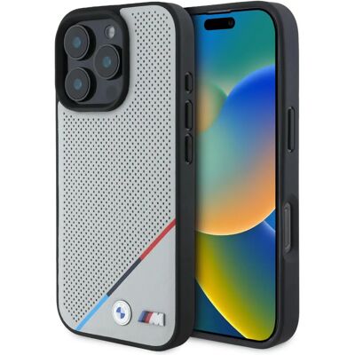 Coque BMW iPhone 16 Pro - MagSafe, Tricolore, 6,3" Coque BMW iPhone 16 Pro - MagSafe, Tricolore, 6,3"