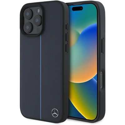Mercedes iPhone 16 Pro Max Leder MagSafe Hülle Mercedes iPhone 16 Pro Max Leder MagSafe Hülle