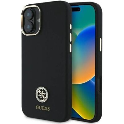 Guess silikonikuori iPhone 16 - Musta Guess silikonikuori iPhone 16 - Musta