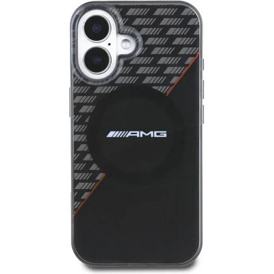 Mercedes AMG Protective Case for iPhone 16 Plus MagSafe Rhombs Black - Protects against scratches and dust Mercedes AMG Protective Case for iPhone 16 Plus MagSafe Rhombs Black - Protects against scratches and dust