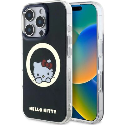 Coque Hello Kitty pour iPhone 16 Pro Max - MagSafe, Noir, 6,9" - Publicité Coque Hello Kitty pour iPhone 16 Pro Max - MagSafe, Noir, 6,9" - Publicité