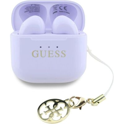 Auriculares inalámbricos Guess GUTWSXMC Lila - Earphones Auriculares inalámbricos Guess GUTWSXMC Lila - Earphones