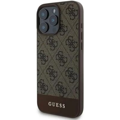 Guess iPhone 16 Pro 4G Streep Bruin Guess iPhone 16 Pro 4G Streep Bruin