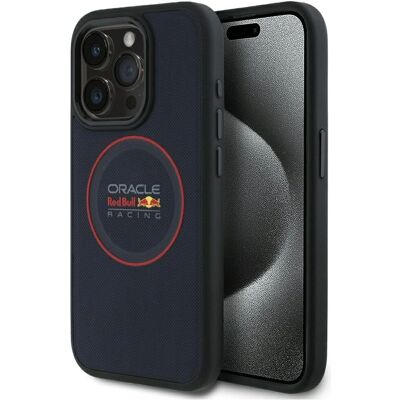 Kožený MagSafe Kryt pro iPhone 15 Pro - Red Bull Kožený MagSafe Kryt pro iPhone 15 Pro - Red Bull
