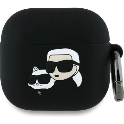 Karl Lagerfeld KLA4RUNKCHK Kopfhörer Tasche - Silikon, Schwarz Karl Lagerfeld KLA4RUNKCHK Kopfhörer Tasche - Silikon, Schwarz