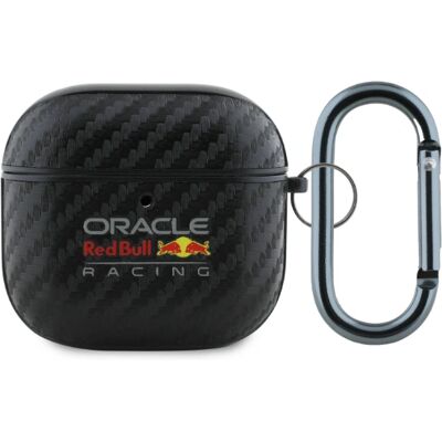 Red Bull AirPods 4 Hülle - PU Carbon Logo Schutz Red Bull AirPods 4 Hülle - PU Carbon Logo Schutz