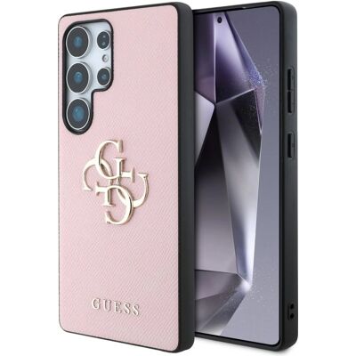 Coque en Cuir Guess - S25 Ultra Rose - Publicité Coque en Cuir Guess - S25 Ultra Rose - Publicité