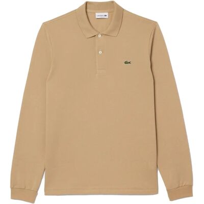 Lacoste L1312 Μακρυμάνικο Polo Shirt Κλασικής Εφαρμογής - μπεζ Lacoste L1312 Μακρυμάνικο Polo Shirt Κλασικής Εφαρμογής - μπεζ