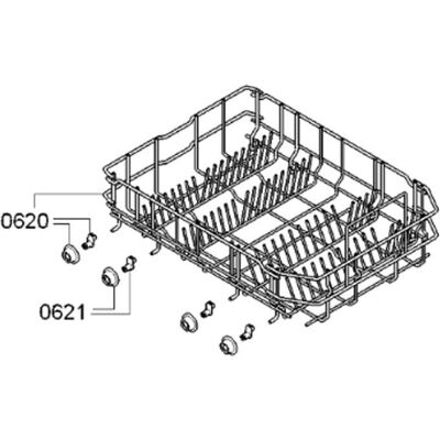 Balay Neff Siemens Bosch Junker Gaggenau Blaupunkt Constructa - Panier inférieur pour lave-vaisselle Balay Neff Siemens Bosch Junker Gaggenau Blaupunkt Constructa - Panier inférieur pour lave-vaisselle