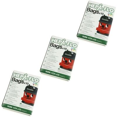 Numatic Harry NQS250 - Pack de 3 boîtes de 10 sacs - Sacs d'aspirateur - Publicité Numatic Harry NQS250 - Pack de 3 boîtes de 10 sacs - Sacs d'aspirateur - Publicité