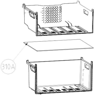 Beko 310A - transparent - Ablage Beko 310A - transparent - Ablage