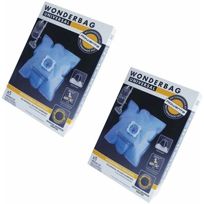 WONDERBAG - WB406120 - 2 boîtes - Sacs pour aspirateur - Publicité WONDERBAG - WB406120 - 2 boîtes - Sacs pour aspirateur - Publicité
