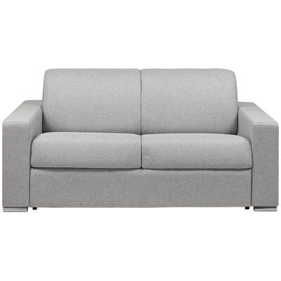 Vente-unique Canapé convertible 2 places - Tissu - Gris - Lit 120cm - Matelas 22cm - Publicité Vente-unique Canapé convertible 2 places - Tissu - Gris - Lit 120cm - Matelas 22cm - Publicité