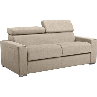 Vente-unique Beiges Schlafsofa - 3-Sitzer - Schnelle Umwandlung Vente-unique Beiges Schlafsofa - 3-Sitzer - Schnelle Umwandlung