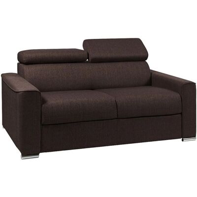 DUNLOPILLO Schlafsofa VIZIR - Braun - 120cm Matratze - Samt - Italienisches Design DUNLOPILLO Schlafsofa VIZIR - Braun - 120cm Matratze - Samt - Italienisches Design