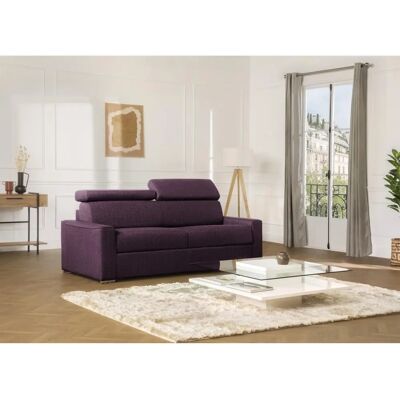 Canapé convertible violet 4 places Vente-unique - ouverture rapide - Publicité Canapé convertible violet 4 places Vente-unique - ouverture rapide - Publicité