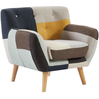 Fauteuil Serti II en tissu patchwork - Vente-unique - Publicité Fauteuil Serti II en tissu patchwork - Vente-unique - Publicité