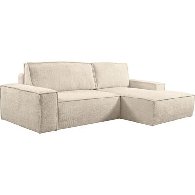 Vente-unique Sofá Cama Esquina Beige Amarillo - Sofá Cama Vente-unique Sofá Cama Esquina Beige Amarillo - Sofá Cama
